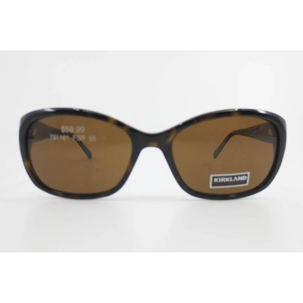Kirkland Signature KS Hedges Havana Tortoise Floral Sunglasses 55-18-135
